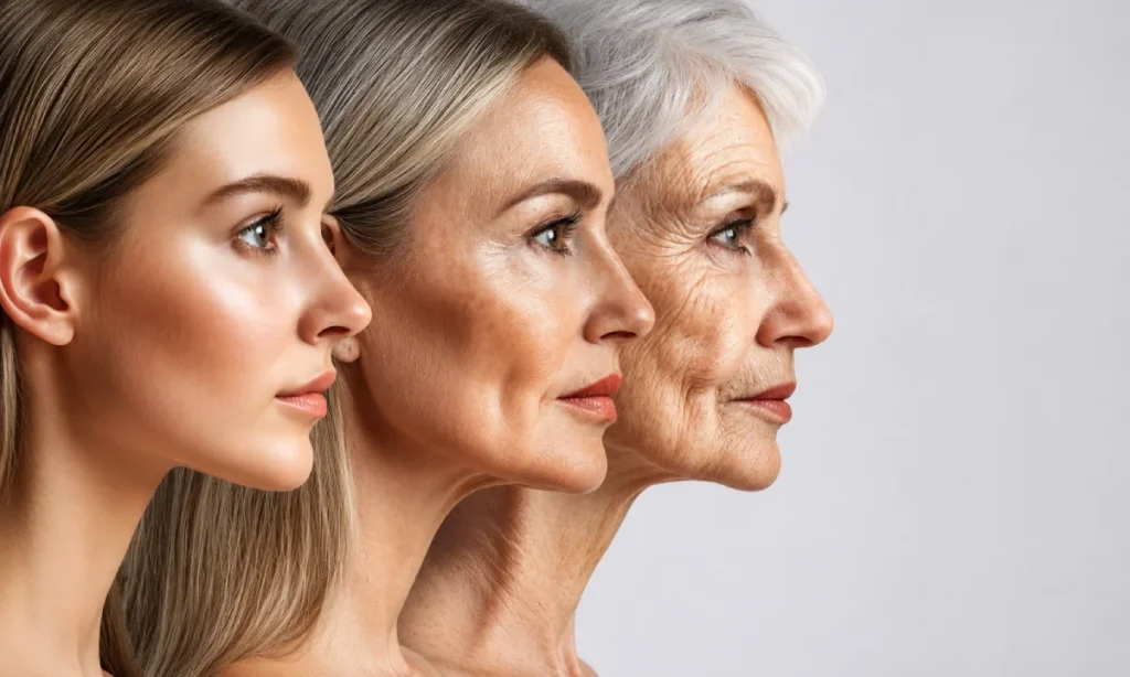 چین و چروک صورت که در طول سالیان متمادی بر روی صورت ایجاد میشود.