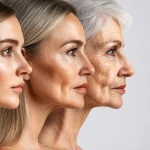 چین و چروک صورت که در طول سالیان متمادی بر روی صورت ایجاد میشود.