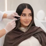 اصلاح عدم تقارن صورت خانمی با تزریق فیلر