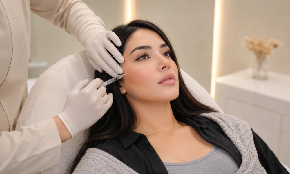 تزریق مزوژل برای شیشه ای شدن پوست زیباجوی خانم