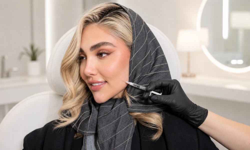 تزریق بوتاکس برای ایجاد صورت v شکل