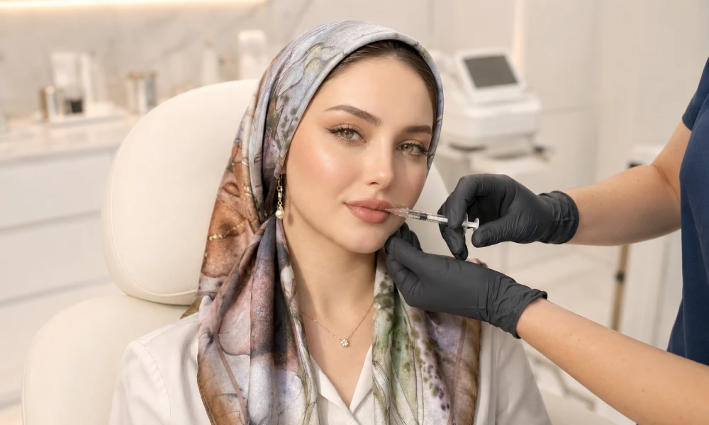 تزریق فیلر لب عروسکی برای خانم زیبا جو در کلینیک زیبایی مجهز