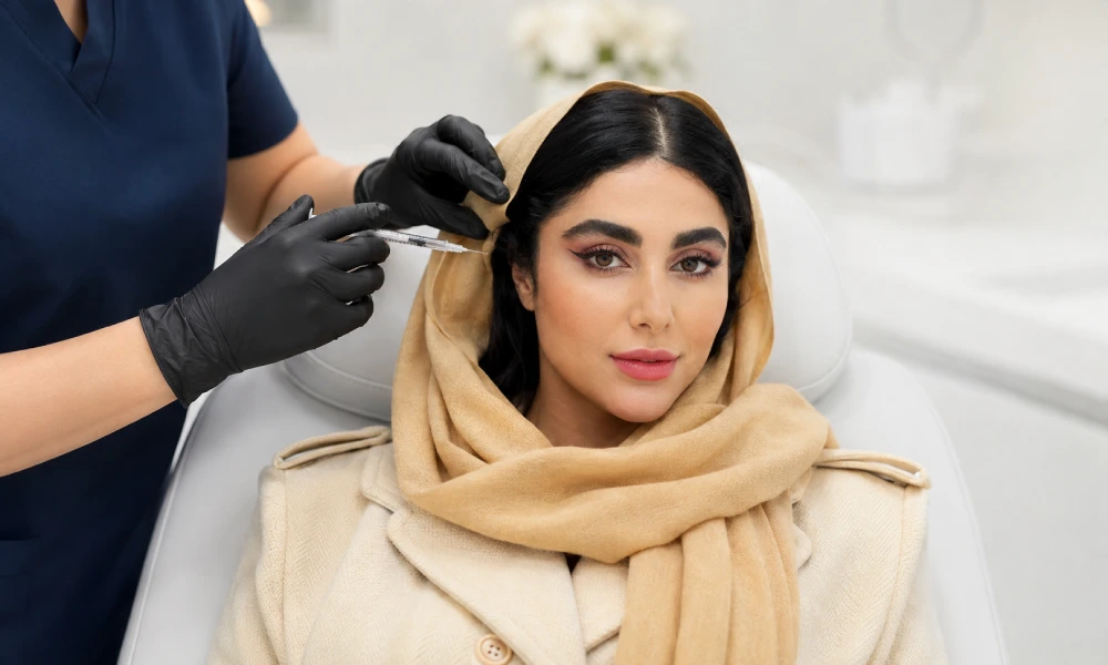 تزریق فیلر شقیقه برای کانتورینگ صورت