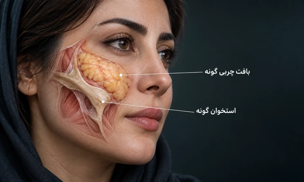 اینفوگرافیک اجزای گونه صورت