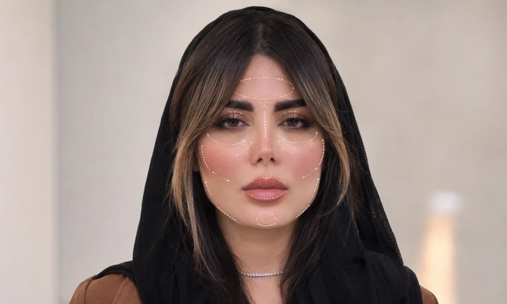 نقاط تزریق فیلر فول فیس