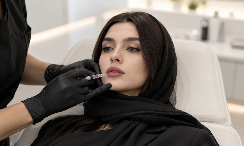 تزریق فیلر لب پایینی