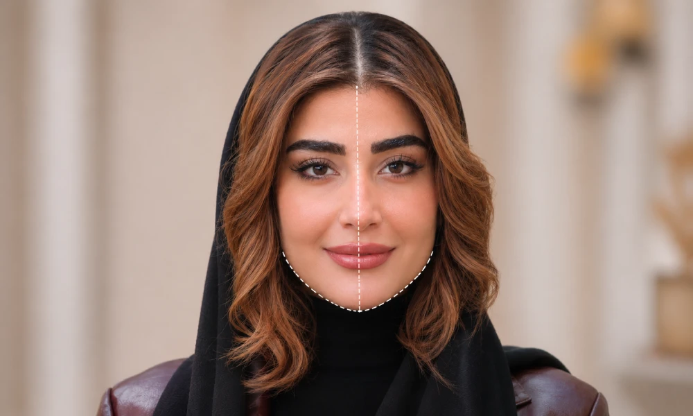 اصلاح عدم تقارن صورت با فیلر فول فیس
